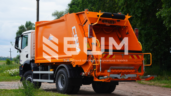 Сміттєвоз із заднім завантаженням СБМ 408/1 на базі MAN TGM 18.290