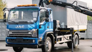 Бортовий автомобіль JAC N120 з КМУ HIAB X-DUO 088 B-2