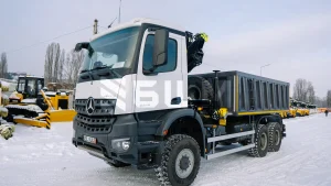 Самоскид з КМУ HIAB 16 CL B-2 на шасі Mercedes-Benz Arocs 5 3333 A 6x6